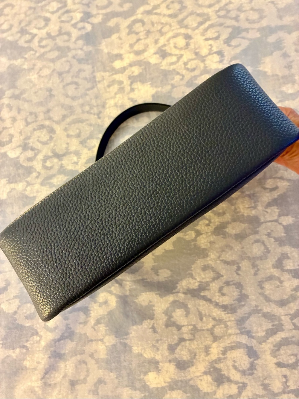Kate Spade Pebble Leather Shoulder Bag in Slate Blue with crossbody strap NWOT - Picture 10 of 11